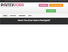 Tablet Screenshot of pantyjobs.com
